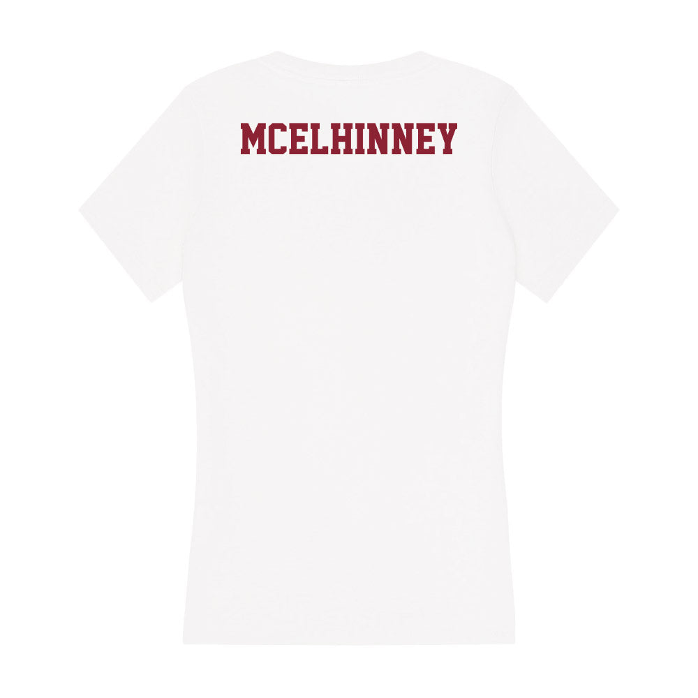 UMass - NCAA Women's Cross Country : Anna McElhinney - Women's V-Neck T-Shirt-1