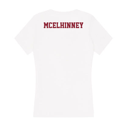 UMass - NCAA Women's Cross Country : Anna McElhinney - Women's V-Neck T-Shirt-1