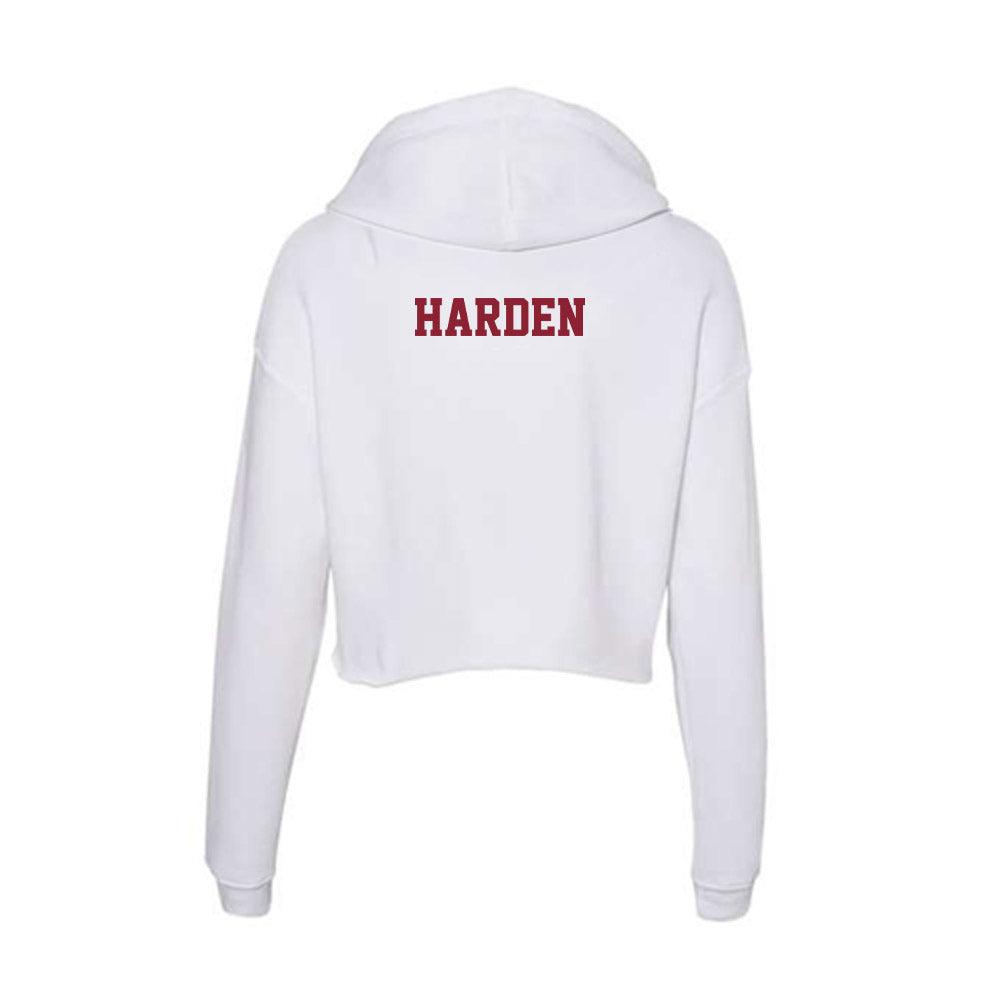  - NCAA Men's Track & Field : Michael Harden - Women's Crop Fleece Hoodie-1