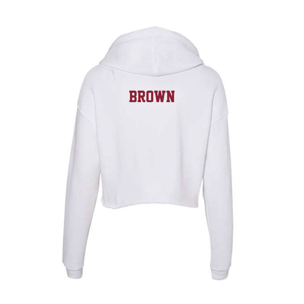  - NCAA Men's Track & Field : Jacob Brown - Women's Crop Fleece Hoodie-1