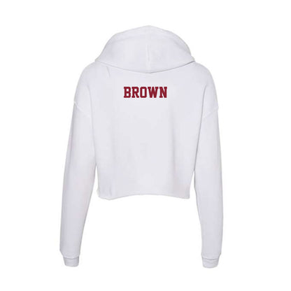  - NCAA Men's Track & Field : Jacob Brown - Women's Crop Fleece Hoodie-1