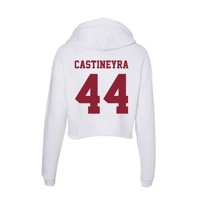  - NCAA Men's Basketball : Rollie Castineyra - Women's Crop Fleece Hoodie-1