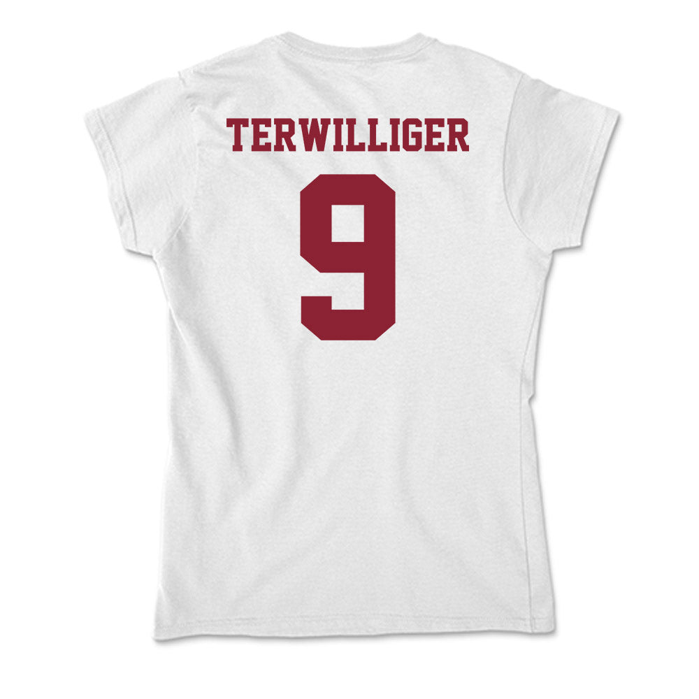 UMass - NCAA Baseball : Jacob Terwilliger - Soft Style Women’s T-Shirt-1