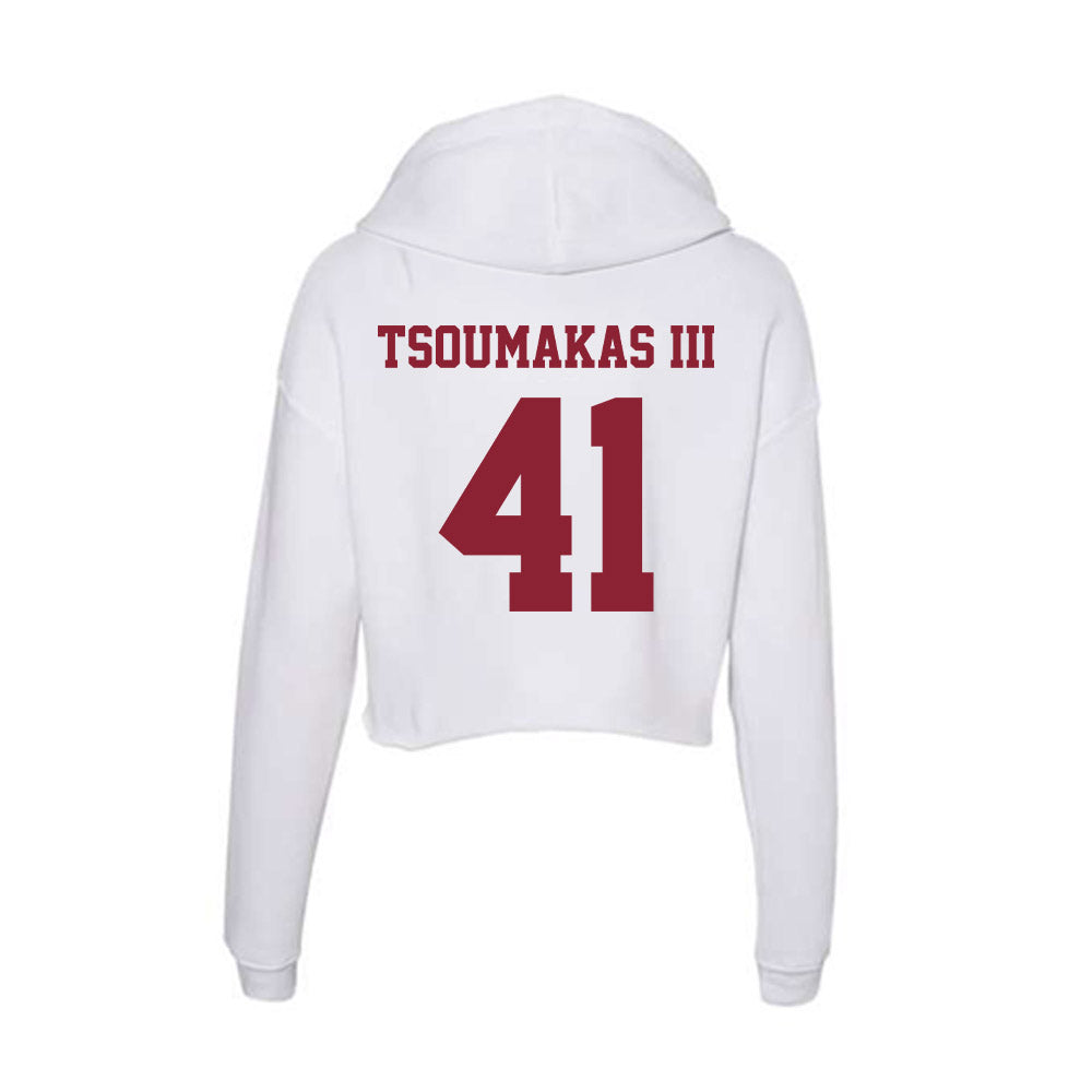  - NCAA Football : Alex Tsoumakas III - Women's Crop Fleece Hoodie-1