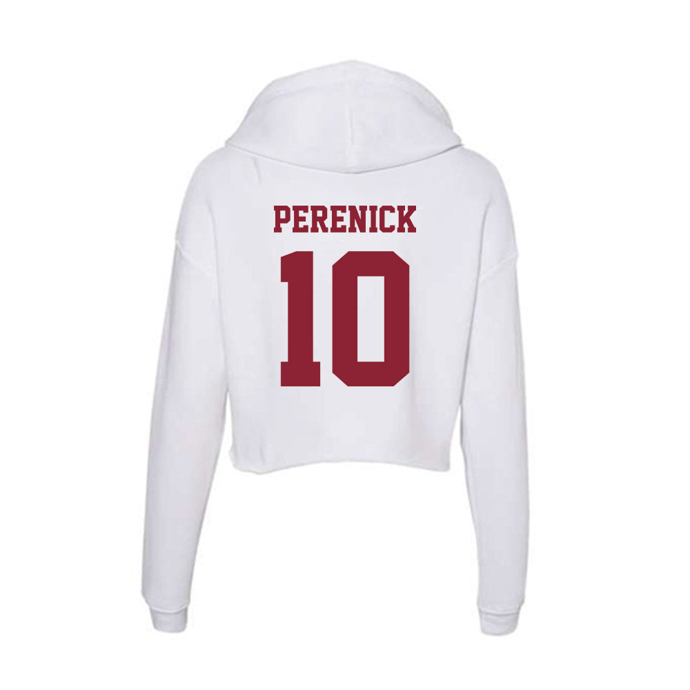  - NCAA Men's Track & Field : Alex Perenick - Women's Crop Fleece Hoodie-1