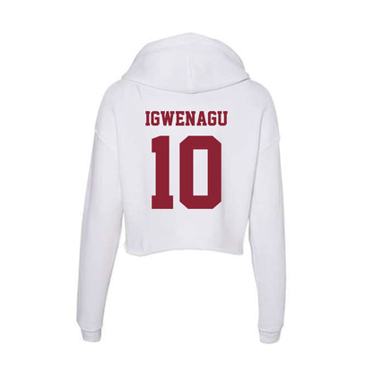  - NCAA Football : Zukudo Igwenagu - Women's Crop Fleece Hoodie-1