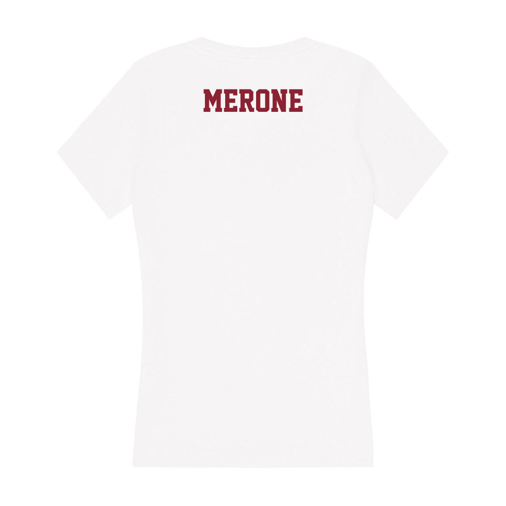 UMass - NCAA Women's Swimming & Diving : Ali Merone - Women's V-Neck T-Shirt-1