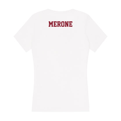 UMass - NCAA Women's Swimming & Diving : Ali Merone - Women's V-Neck T-Shirt-1