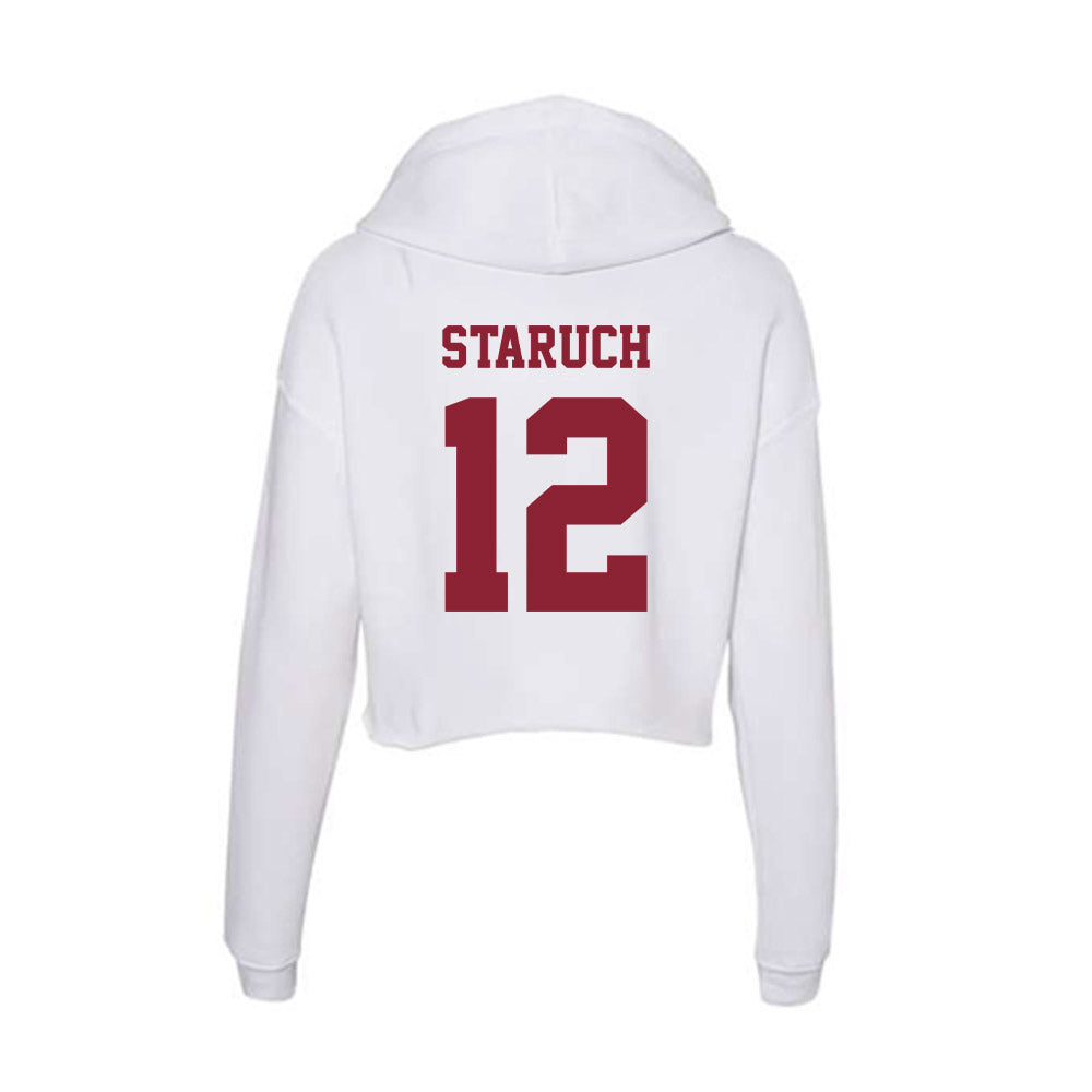  - NCAA Football : Sam Staruch - Women's Crop Fleece Hoodie-1