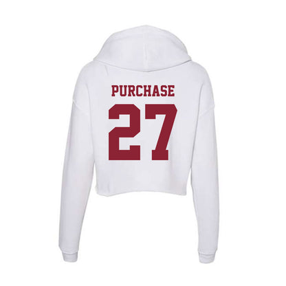  - NCAA Men's Soccer : Layton Purchase - Women's Crop Fleece Hoodie-1