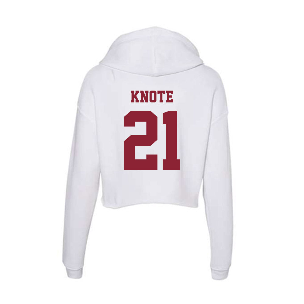  - NCAA Men's Lacrosse : Matt Knote - Women's Crop Fleece Hoodie-1