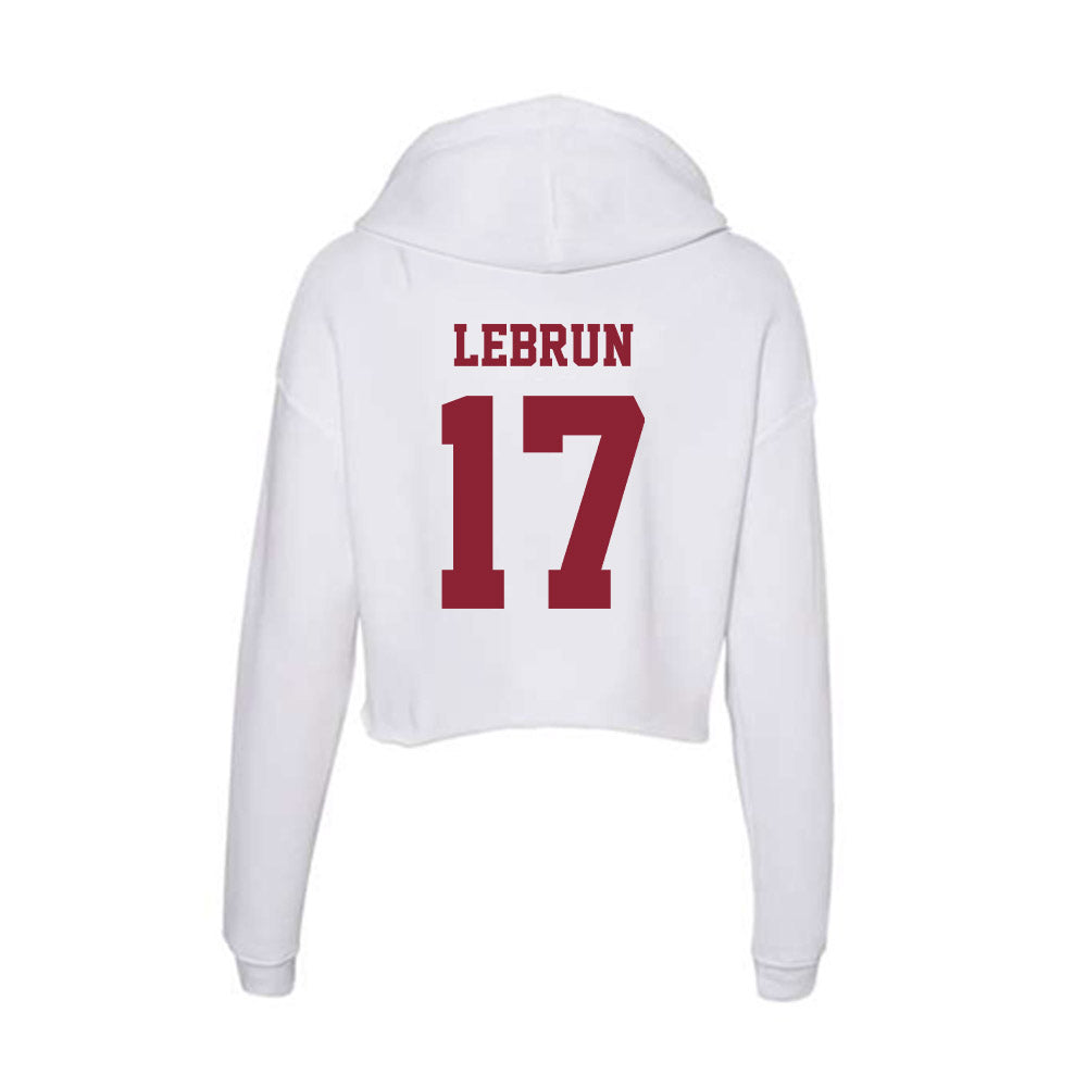  - NCAA Football : Christian LeBrun - Women's Crop Fleece Hoodie-1