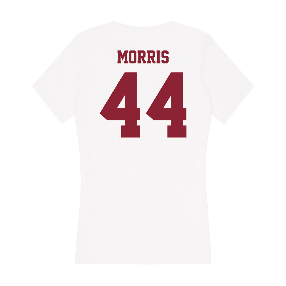 UMass - NCAA Baseball : Justin Morris - Women's V-Neck T-Shirt-1