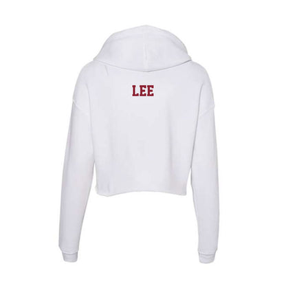  - NCAA Men's Track & Field : Aidan Lee - Women's Crop Fleece Hoodie-1