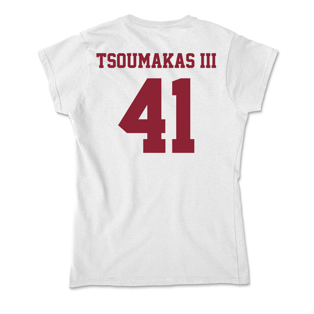 UMass - NCAA Football : Alex Tsoumakas III - Soft Style Women’s T-Shirt-1