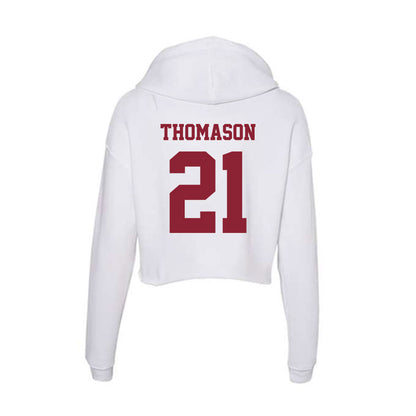  - NCAA Baseball : Ben Thomason - Women's Crop Fleece Hoodie-1