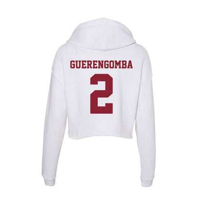  - NCAA Men's Basketball : Nathan Guerengomba - Women's Crop Fleece Hoodie-1