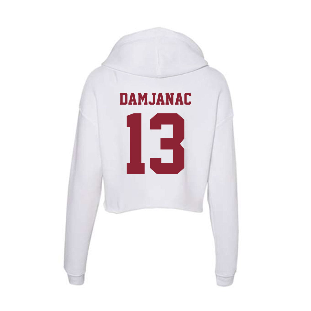  - NCAA Men's Basketball : Luka Damjanac - Women's Crop Fleece Hoodie-1