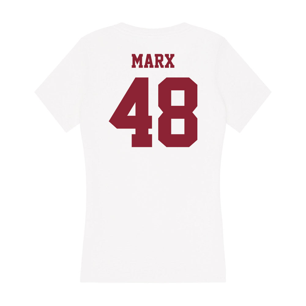 UMass - NCAA Football : Jackson Marx - Women's V-Neck T-Shirt-1