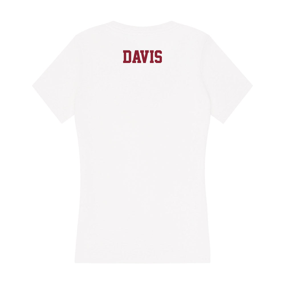 UMass - NCAA Women's Cross Country : Rylee Davis - Women's V-Neck T-Shirt-1