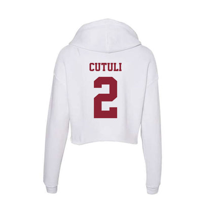 UMass - NCAA Softball : Olivia Cutuli - Women's Crop Fleece Hoodie-1