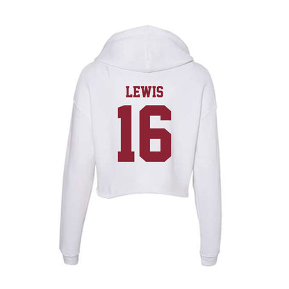  - NCAA Men's Lacrosse : Caelin Lewis - Women's Crop Fleece Hoodie-1