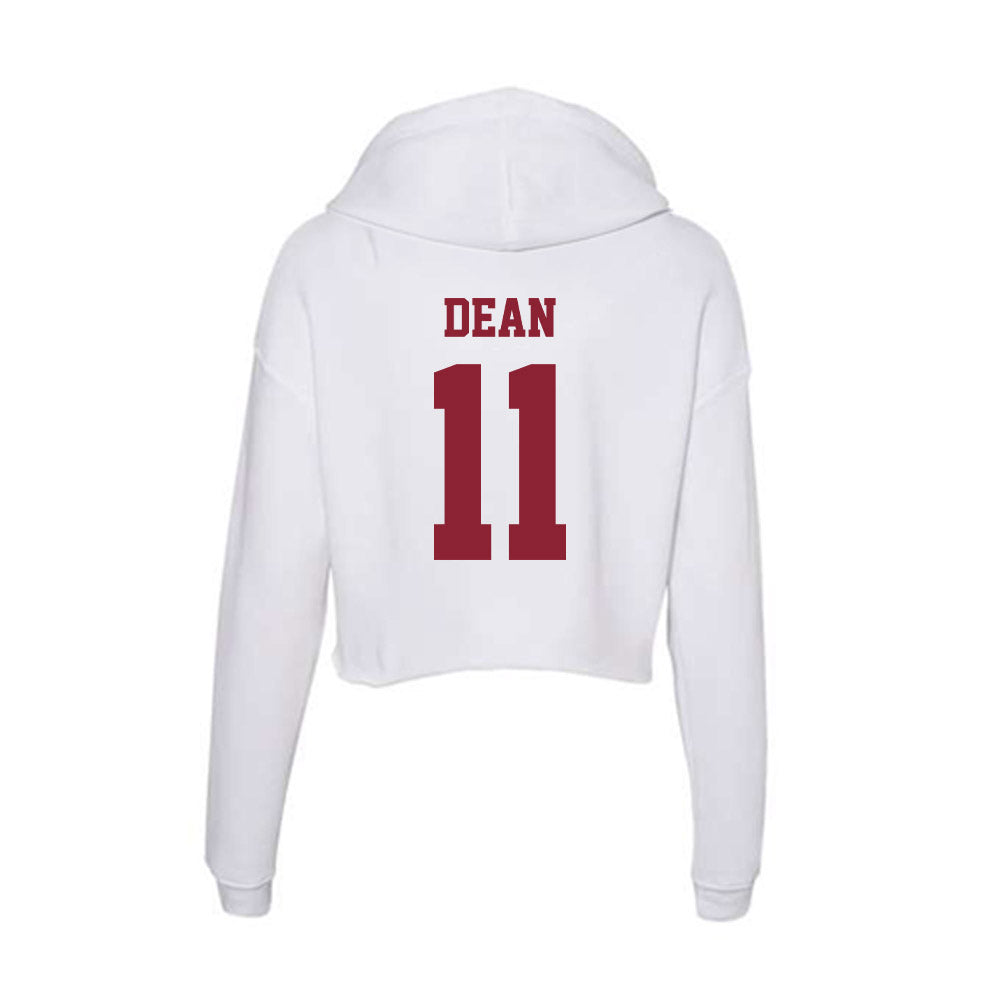  - NCAA Men's Lacrosse : Jordan Dean - Women's Crop Fleece Hoodie-1