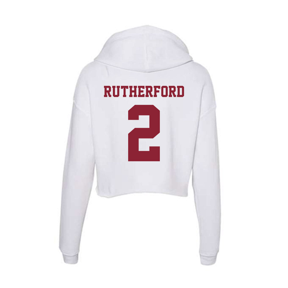  - NCAA Football : Isaiah Rutherford - Women's Crop Fleece Hoodie-1