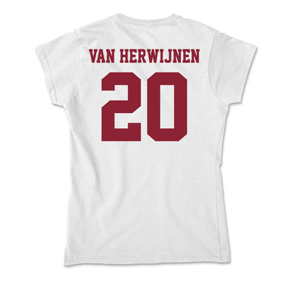 UMass - NCAA Women's Field Hockey : Myrte van Herwijnen - Soft Style Women’s T-Shirt-1