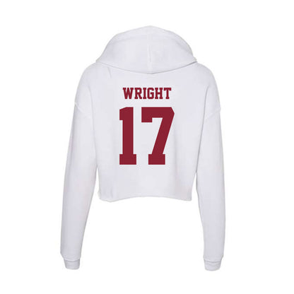 UMass - NCAA Men's Soccer : Braeden Wright - Women's Crop Fleece Hoodie-1