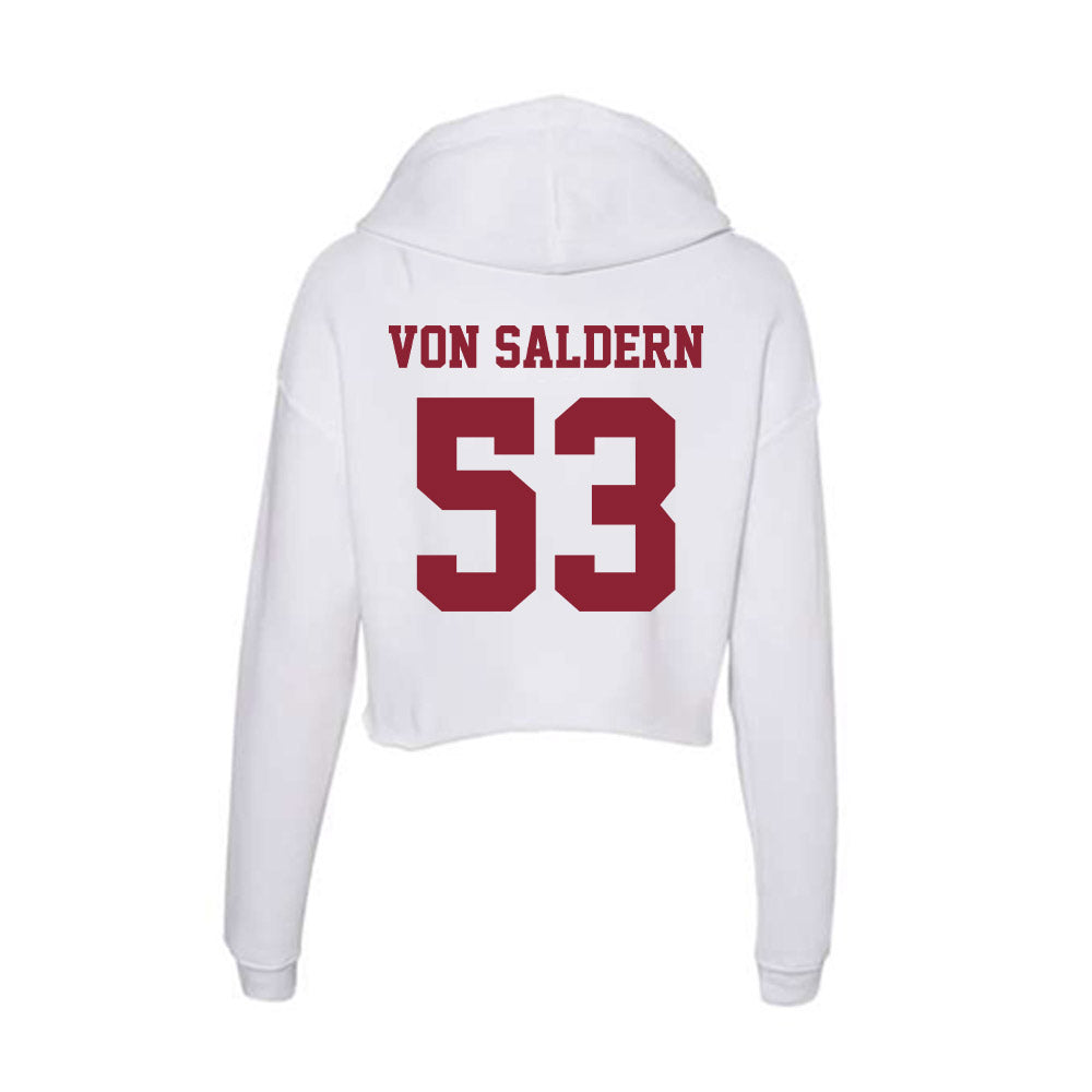  - NCAA Football : Magnus Von Saldern - Women's Crop Fleece Hoodie-1