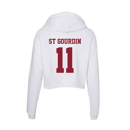  - NCAA Football : Leonard St Gourdin - Women's Crop Fleece Hoodie-1