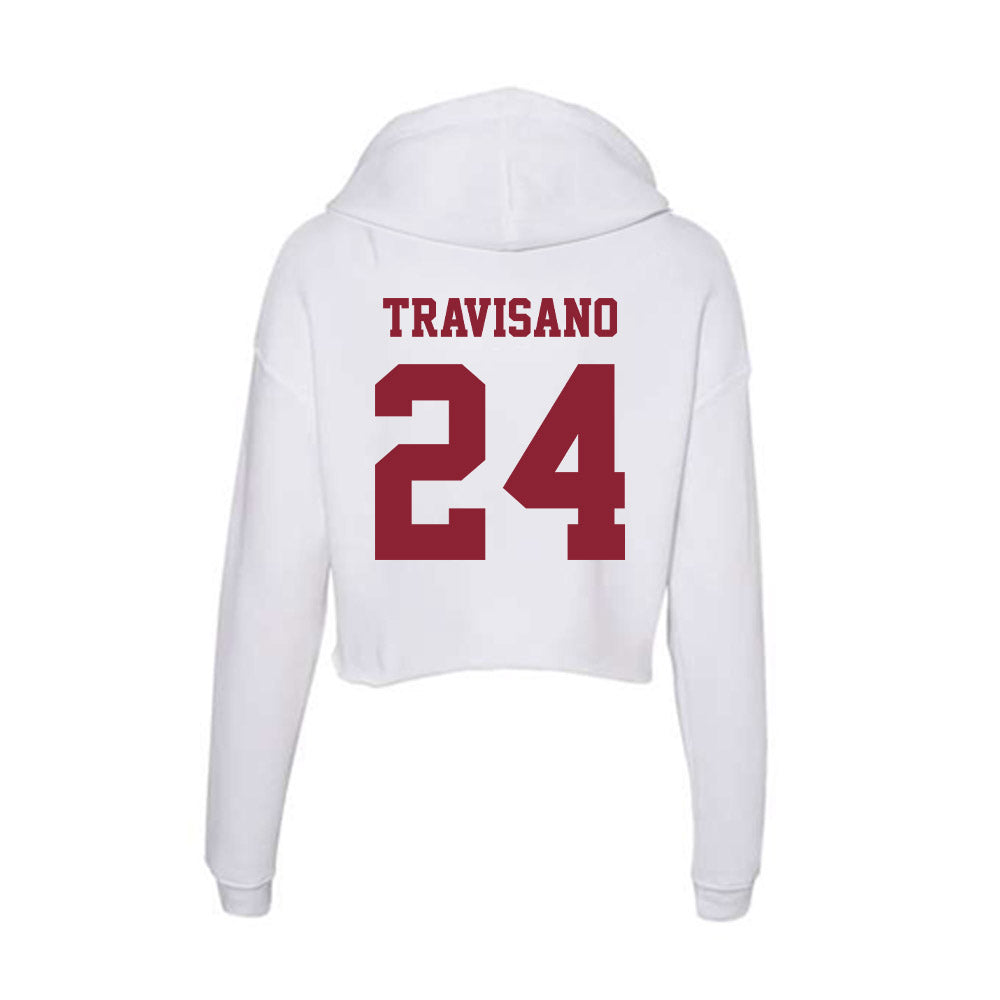  - NCAA Baseball : Matt Travisano - Women's Crop Fleece Hoodie-1