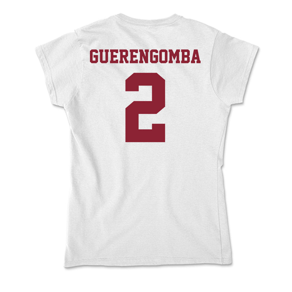 UMass - NCAA Men's Basketball : Nathan Guerengomba - Soft Style Women’s T-Shirt-1