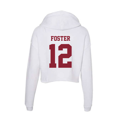  - NCAA Men's Basketball : Tarique Foster - Women's Crop Fleece Hoodie-1