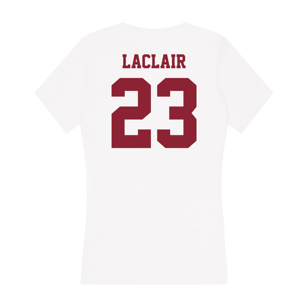 UMass - NCAA Women's Basketball : Momo LaClair - Women's V-Neck T-Shirt-1