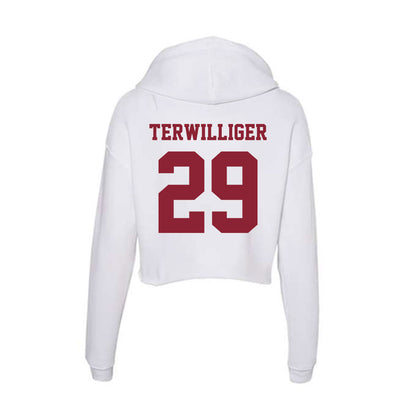  - NCAA Baseball : Dylan Terwilliger - Women's Crop Fleece Hoodie-1