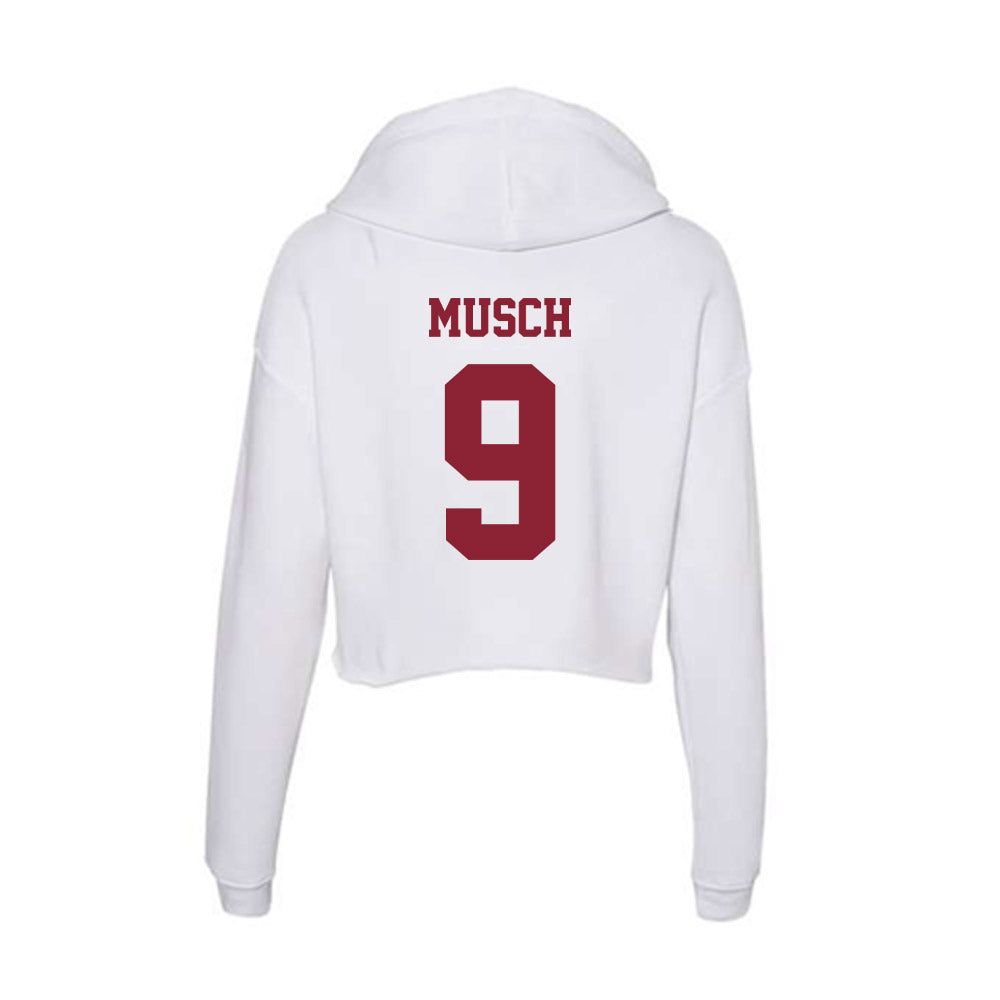  - NCAA Softball : Brooke Musch - Women's Crop Fleece Hoodie-1