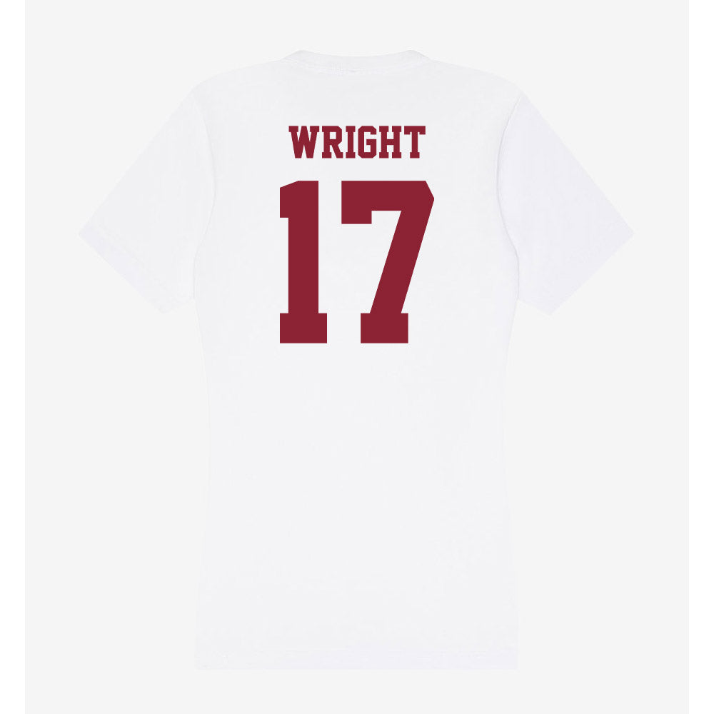 UMass - NCAA Men's Soccer : Braeden Wright - Women's V-Neck T-Shirt-1