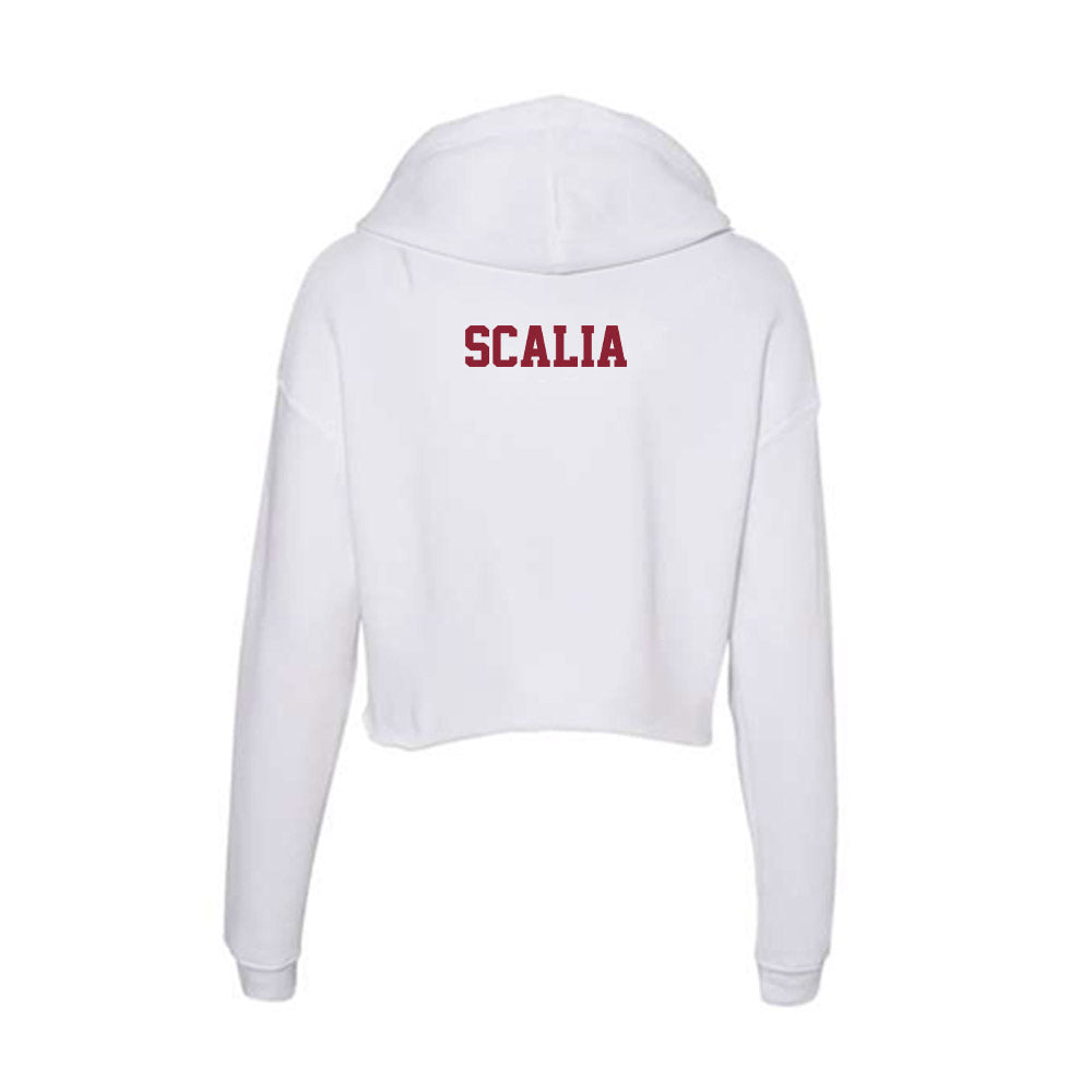  - NCAA Men's Track & Field : Chris Scalia - Women's Crop Fleece Hoodie-1