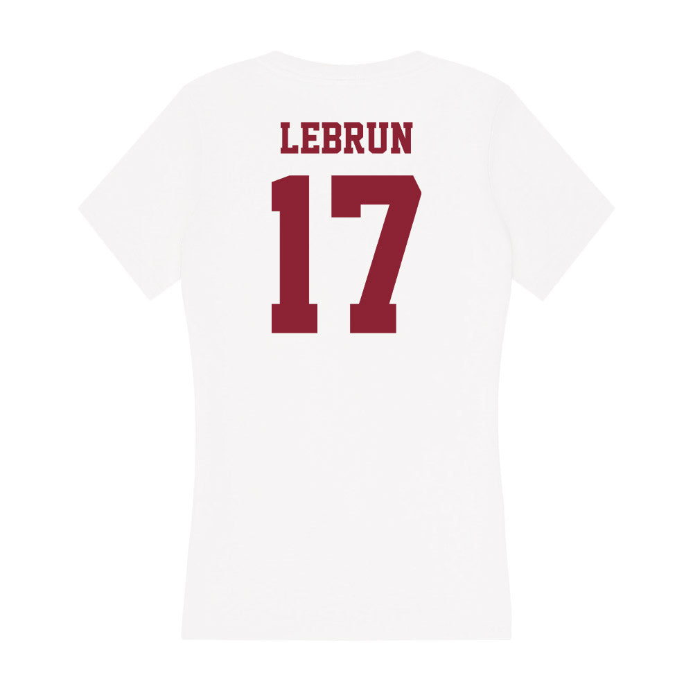 UMass - NCAA Football : Christian LeBrun - Women's V-Neck T-Shirt-1