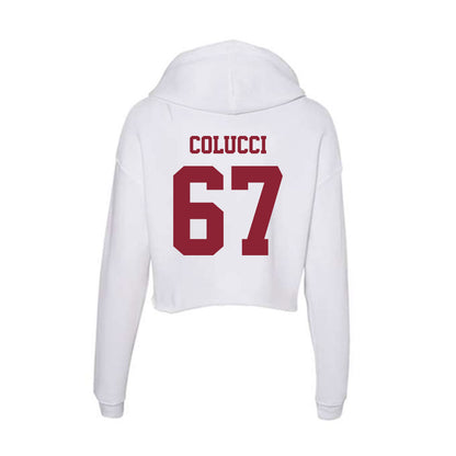  - NCAA Softball : grace colucci - Women's Crop Fleece Hoodie-1