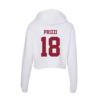  - NCAA Women's Lacrosse : Norah Prizzi - Women's Crop Fleece Hoodie-1