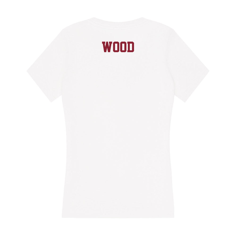 UMass - NCAA Women's Track & Field : Maria Wood - Women's V-Neck T-Shirt-1