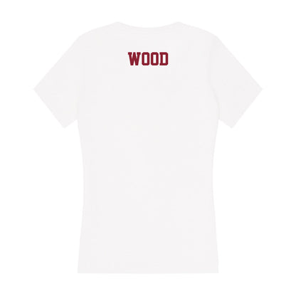 UMass - NCAA Women's Track & Field : Maria Wood - Women's V-Neck T-Shirt-1