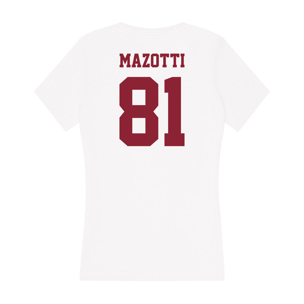 UMass - NCAA Football : Dominick Mazotti - Women's V-Neck T-Shirt-1