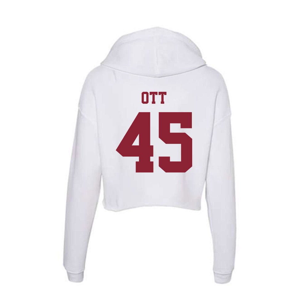  - NCAA Football : Kyle Ott - Women's Crop Fleece Hoodie-1