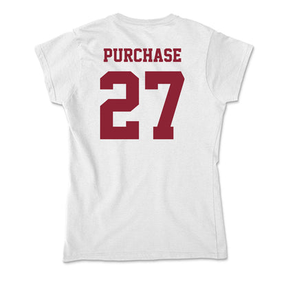 UMass - NCAA Men's Soccer : Layton Purchase - Soft Style Women’s T-Shirt-1