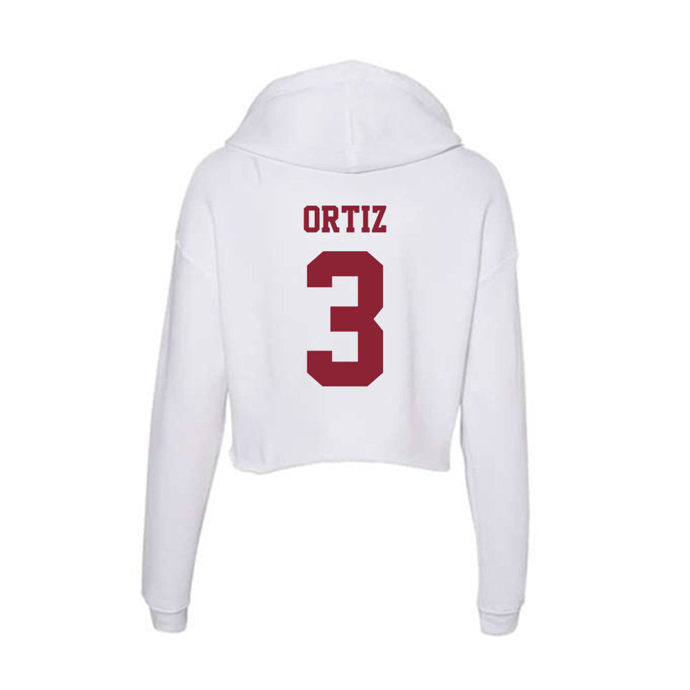  - NCAA Football : Steven Ortiz - Women's Crop Fleece Hoodie-1