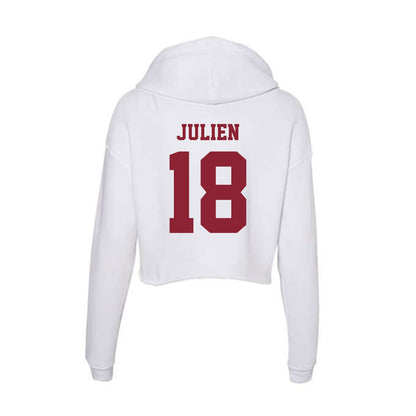  - NCAA Football : Louce Julien - Women's Crop Fleece Hoodie-1